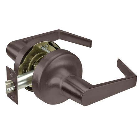 Yale Grade 2 Passage/Closet Latch Cylindrical Lock, Augusta Lever, Non-Keyed, Dark Oxidized Bronze Finish AU5301LN 613E